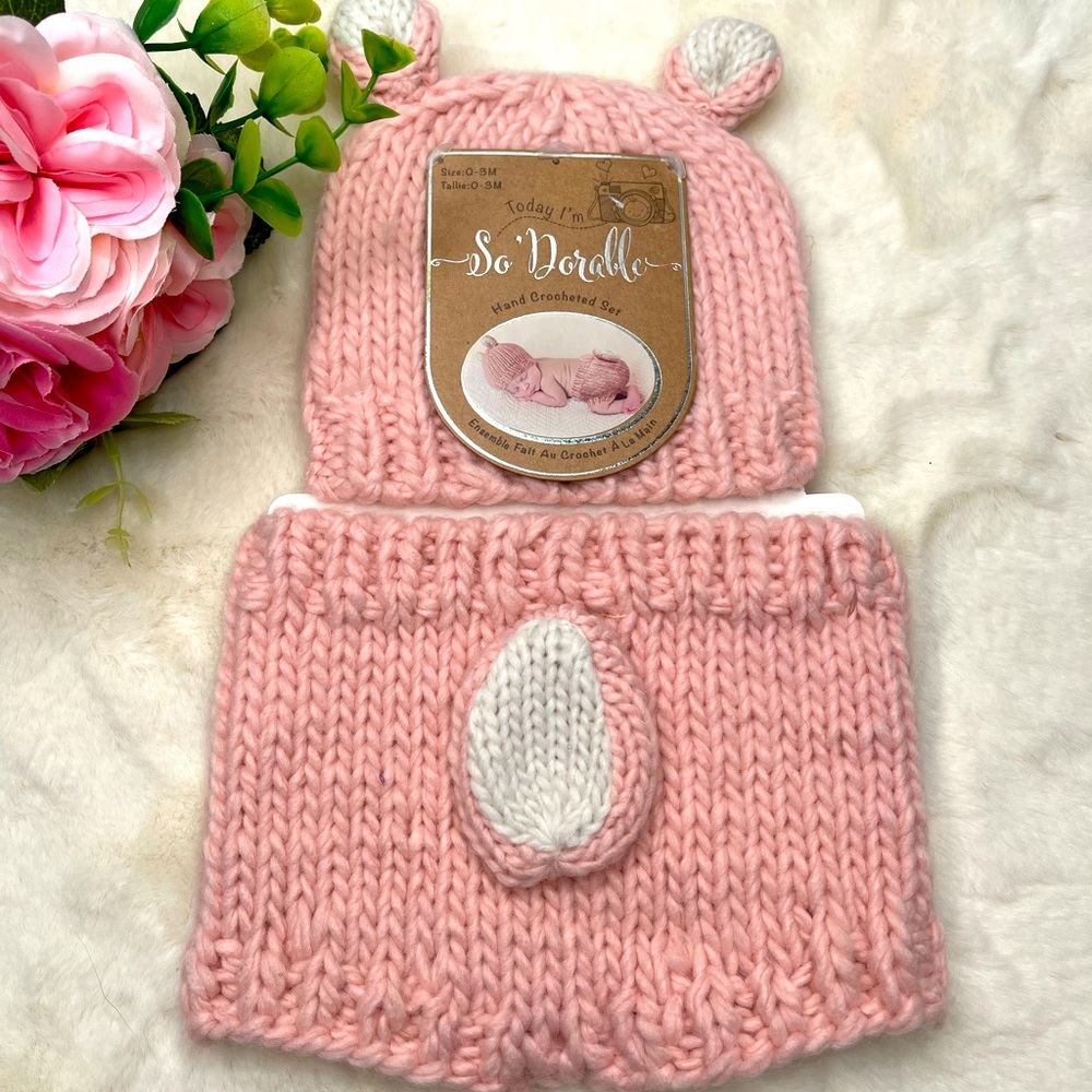 🌸So’Dorable Hand Crocheted Bunny Photography Outfit🌸
